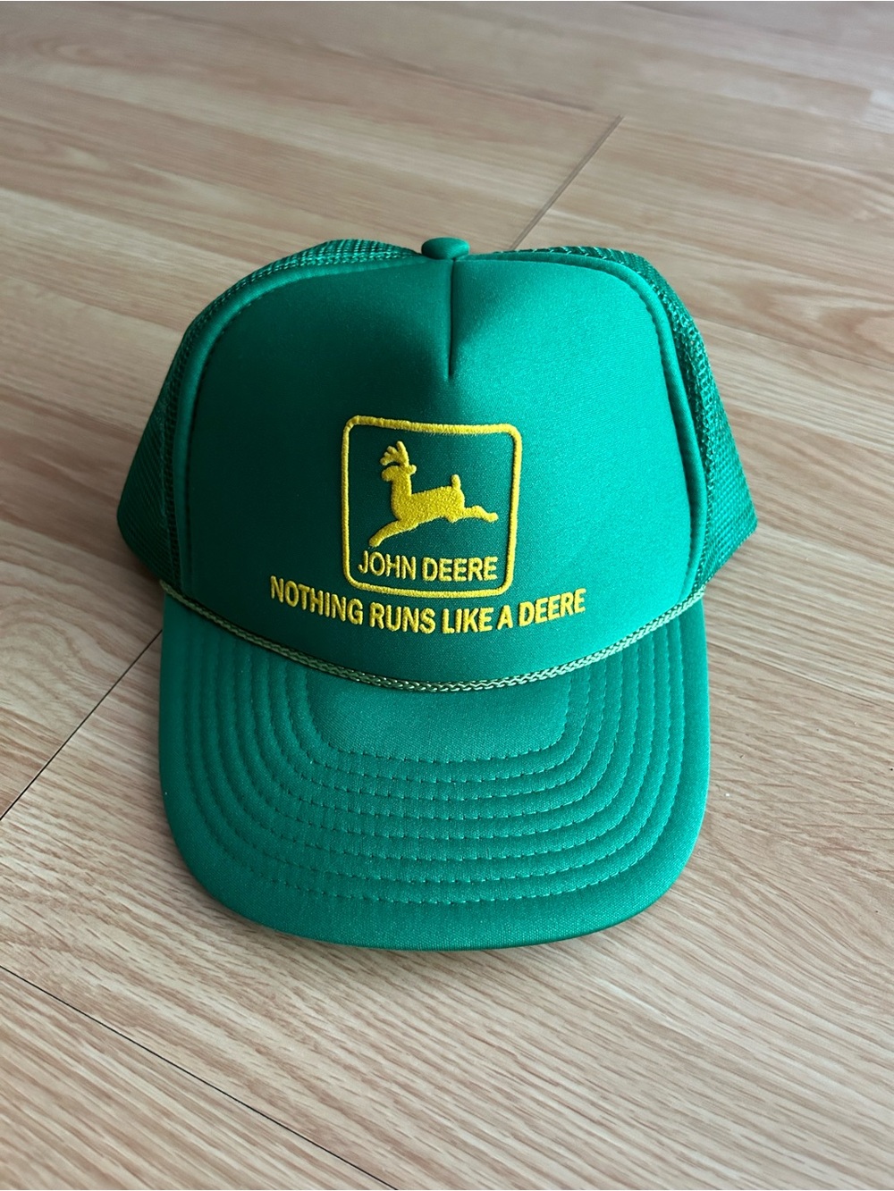 Vintage John Deere Nothing Runs Like John Deere Trucker Mesh Hat